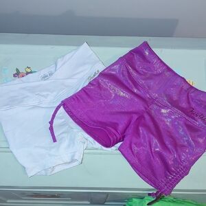 Justice DANCE Shimmer Shorts TWO Pairs